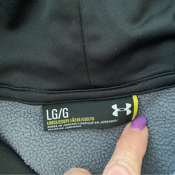 Under Armour men’s Sweatshirt Hoodie Two tone Gray size L - Picture 7 of 7